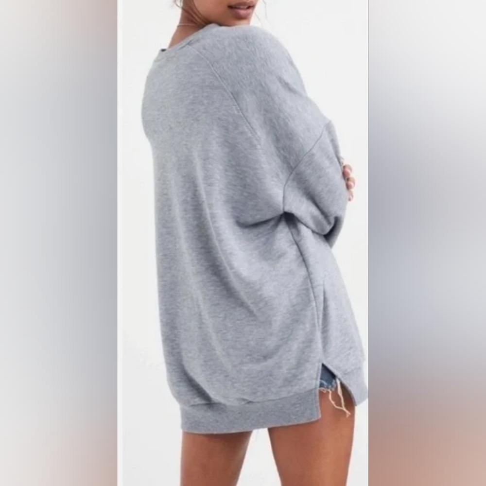 FOR LOVE & LEMONS SWEATSHIRT TUNIC GRAY SIZE X-LARGE